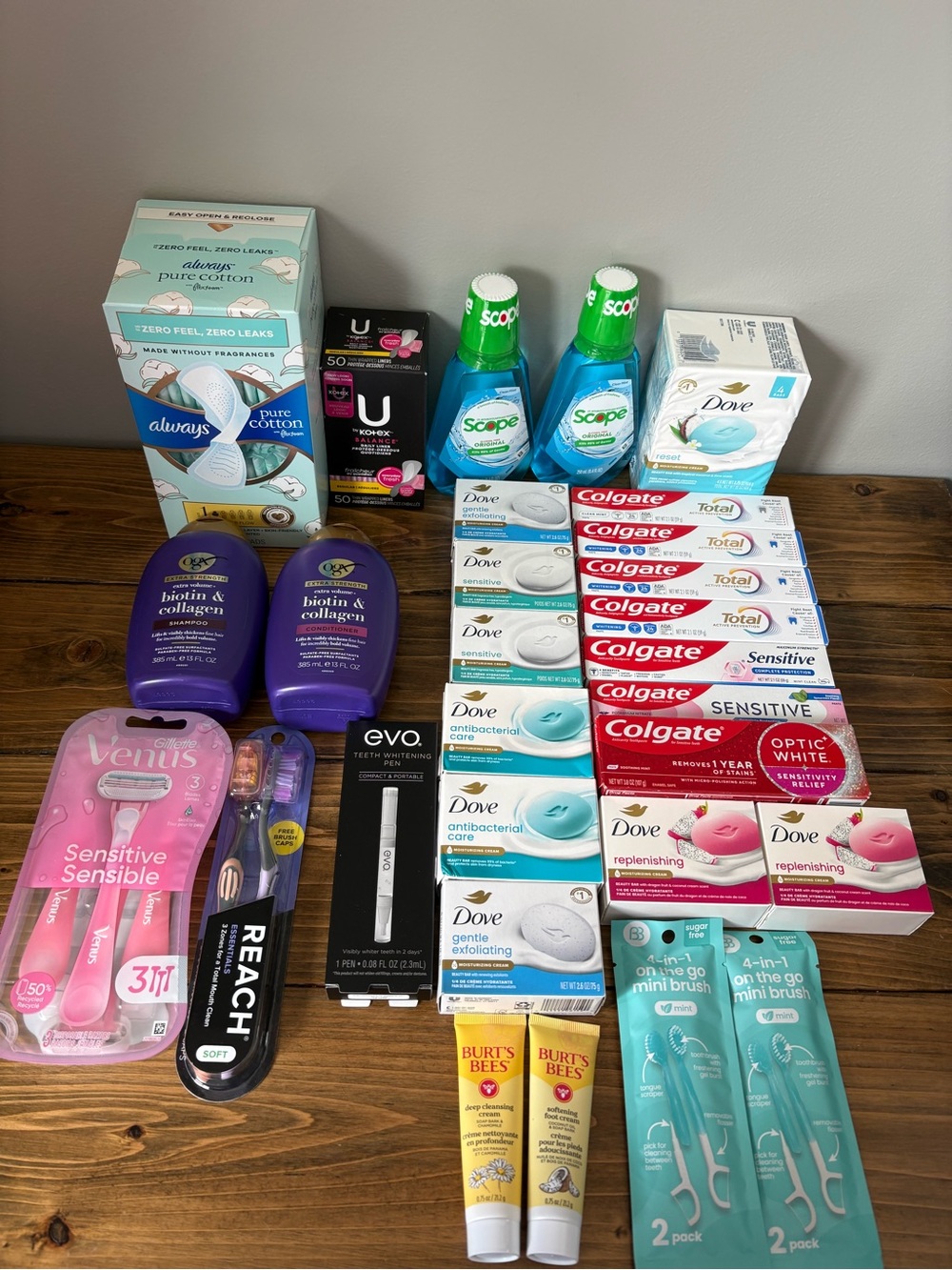 Target Women Bath & Body Assorted Care Kit in Teal, White, Pink, Blue